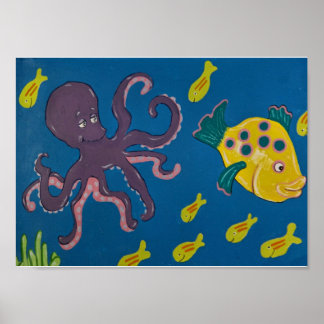 Octopus and Friends Poster