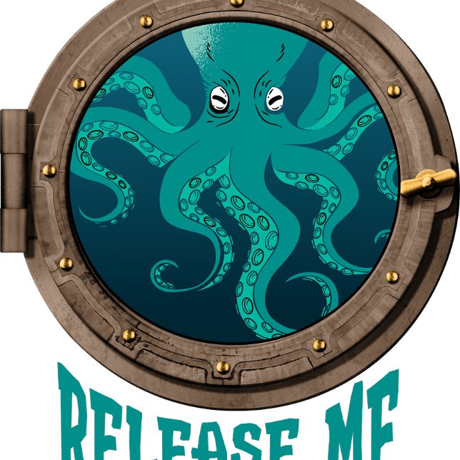 Octopus and porthole T-Shirt (Creator Uploaded)