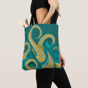 Octopus Art Tote Bag