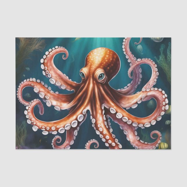 Octopus Art Underwater Tissue Paper (Front)