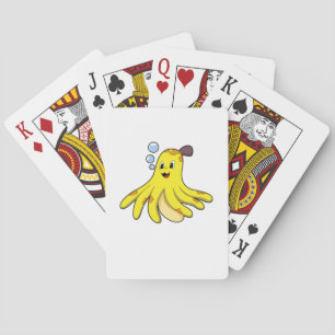 Octopus as Banana Playing Cards