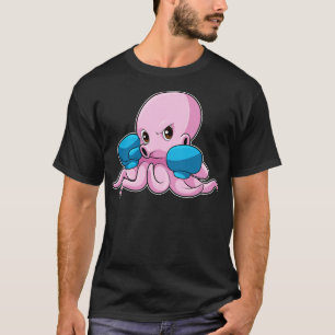 Octopus as Boxer with Boxing gloves T-Shirt