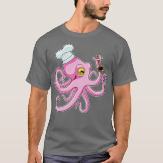 Octopus as Cook with Wooden spoon T-Shirt
