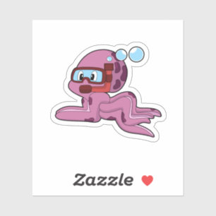 Octopus as Diver with Snorkel