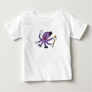 Octopus as Magician with Hat Baby T-Shirt