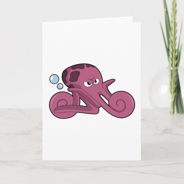 Octopus as Motorycycle Card (Front)