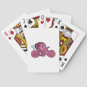 Octopus as Motorycycle Playing Cards