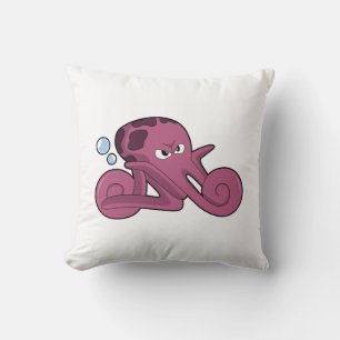 Octopus as Motorycycle Throw Pillow