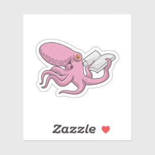 Octopus as Nerd witth Book