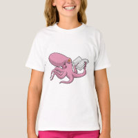 Octopus as Nerd witth Book