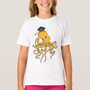 Octopus as Student with Diploma T-Shirt