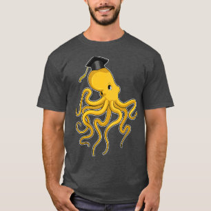 Octopus as Student with Diploma T-Shirt