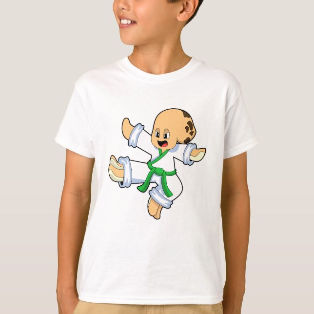 Octopus at Martial arts Karate T-Shirt (Front)