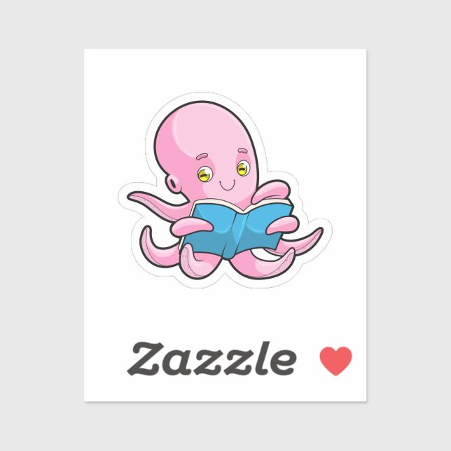Octopus at Reading a Book (Sheet)