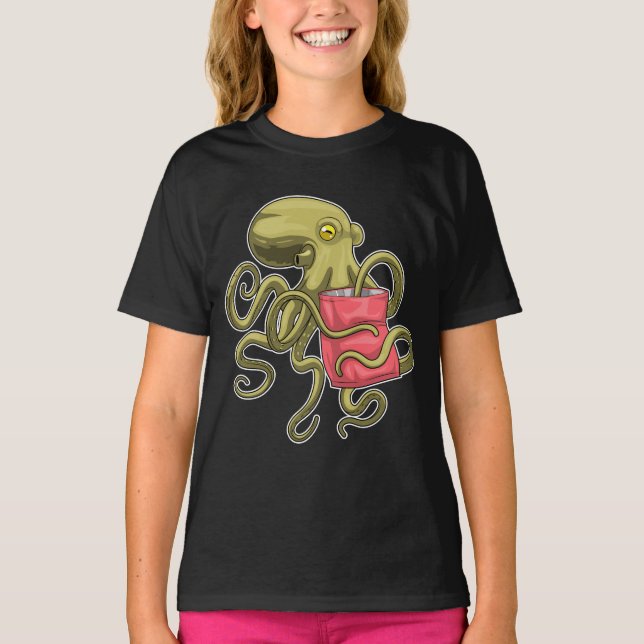 Octopus Bag of chips T-Shirt (Front)