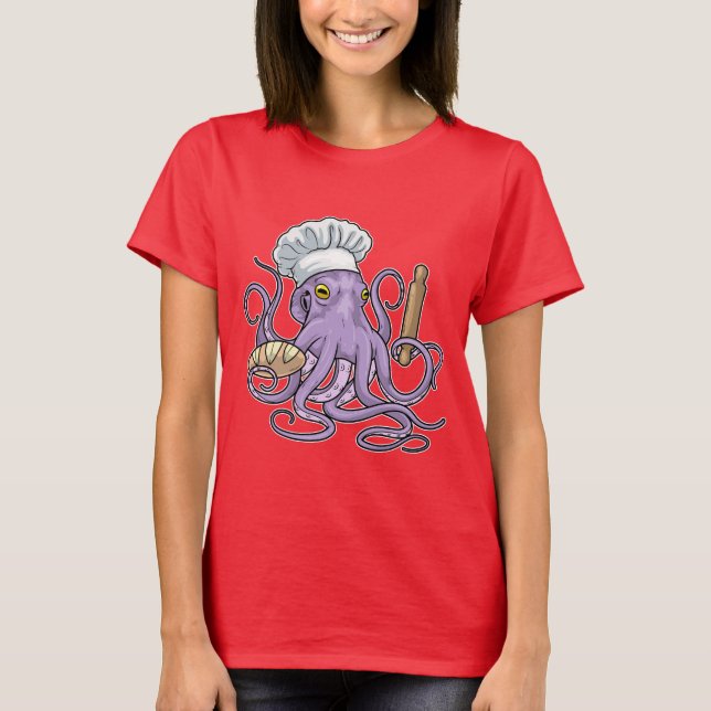 Octopus Baker Bread T-Shirt (Front)