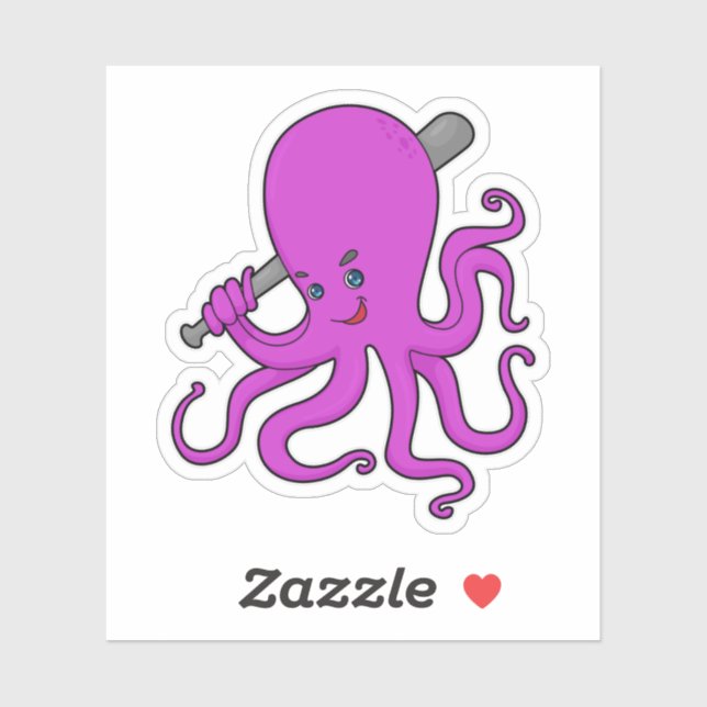 Octopus Baseball Baseball bat (Sheet)