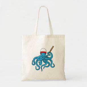 Octopus Baseball bat Baseball Tote Bag
