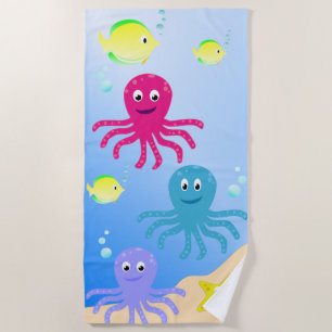 Octopus Beach Towel