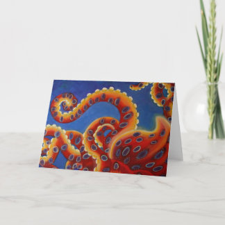 Octopus Blank Card -Glow From Within My Octopus