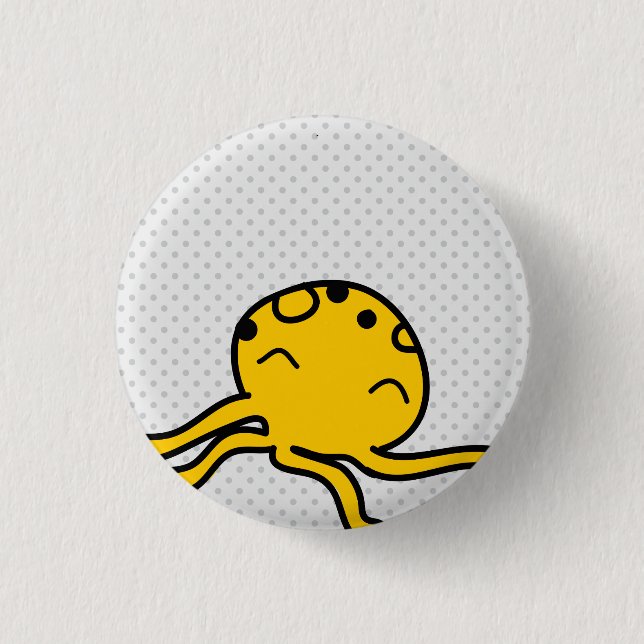 Octopus Button Badge (Front)