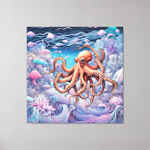 Octopus Canvas Print