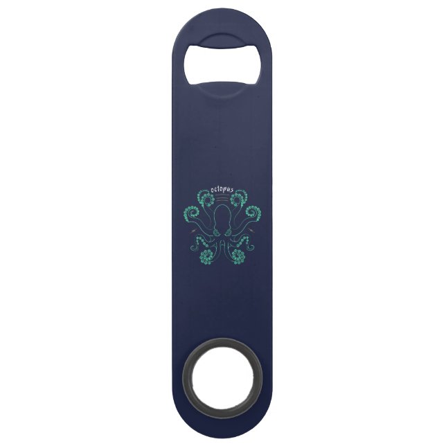 Octopus Cephalopod Tentacles Bar Key (Front)