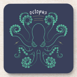Octopus Cephalopod Tentacles Coaster