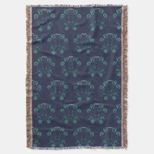 Octopus Cephalopod Tentacles Throw Blanket