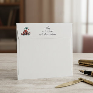 Octopus Christmas Joy, custom Envelope