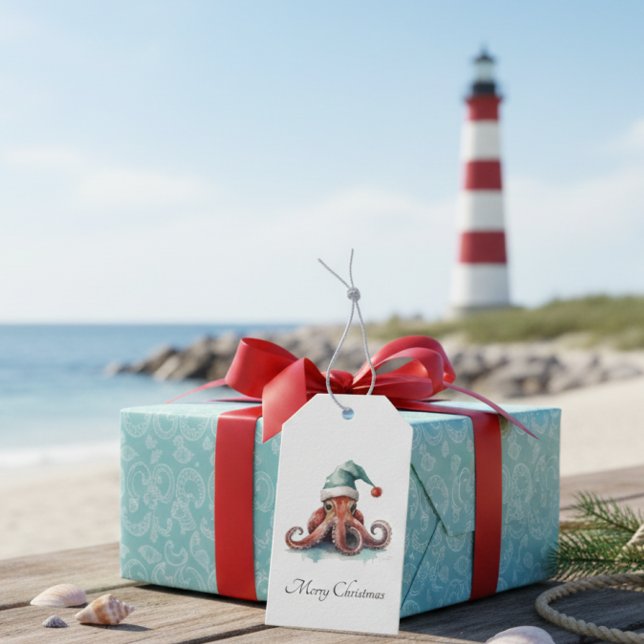 Octopus Christmas Joy, custom Gift Tags (Creator Uploaded)