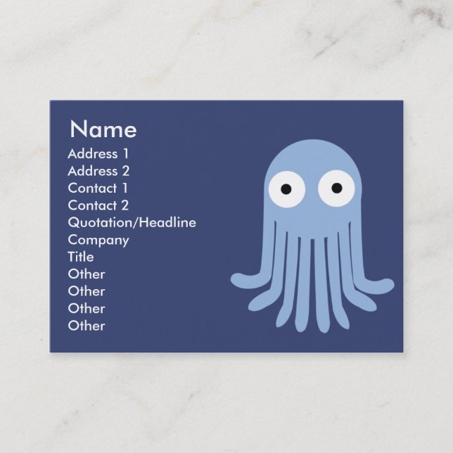 Octopus - Chubby Business Card (Front)