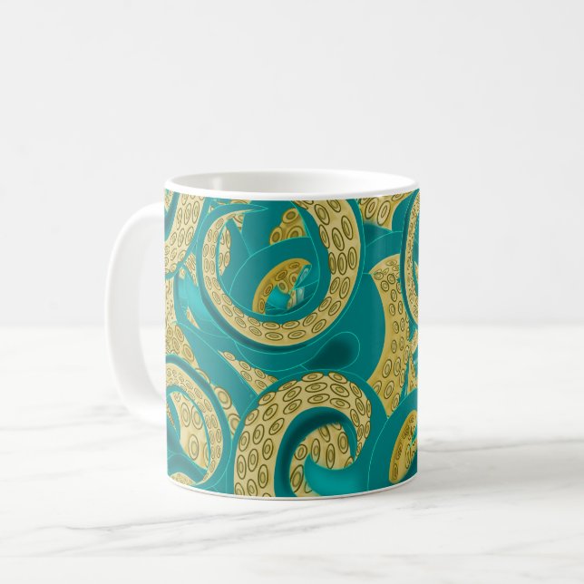 Octopus Coffee Mugs (Front Left)