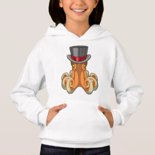 Octopus comme Gentleman avec chapeau supérieur