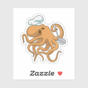 Octopus Cook Chef hat