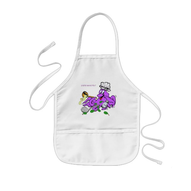 Octopus Cook Kids Apron (Front)