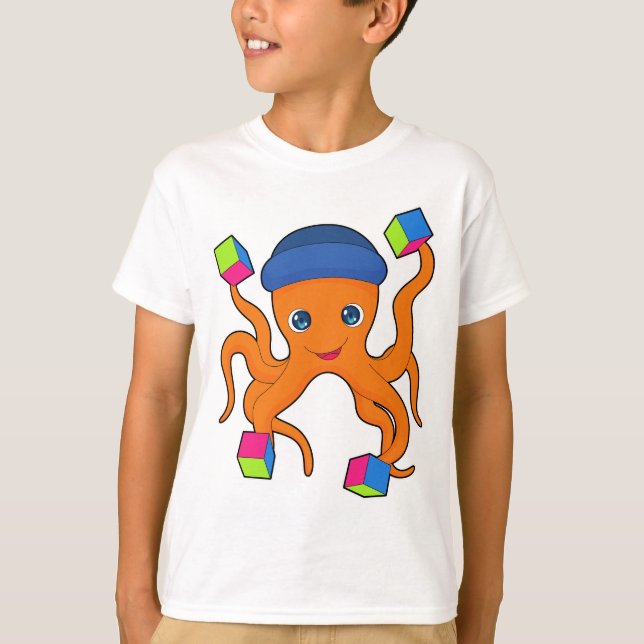 Octopus Cubes T-Shirt (Front)