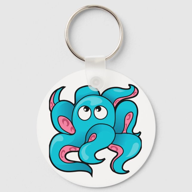 Octopus Design Keychain (Front)