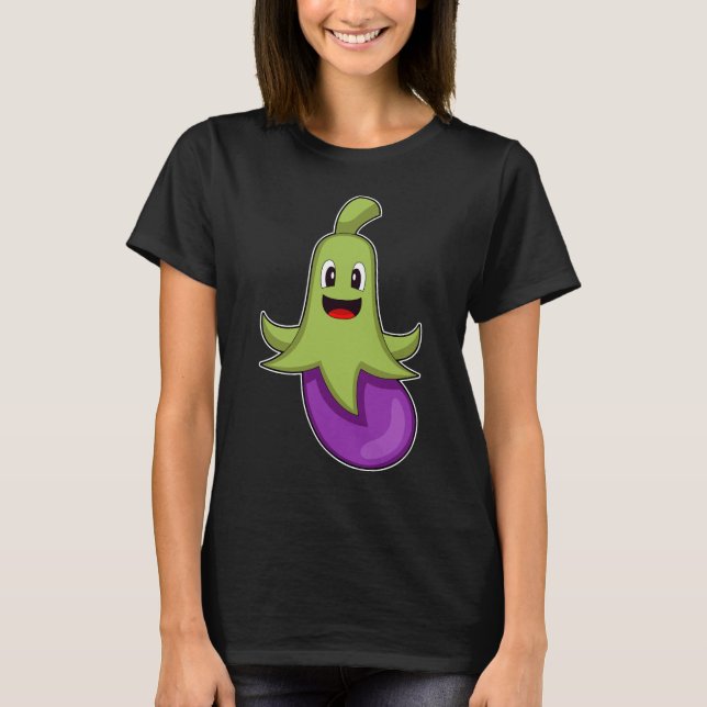 Octopus Eggplant T-Shirt (Front)