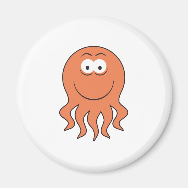 Octopus Face Magnet (Front)
