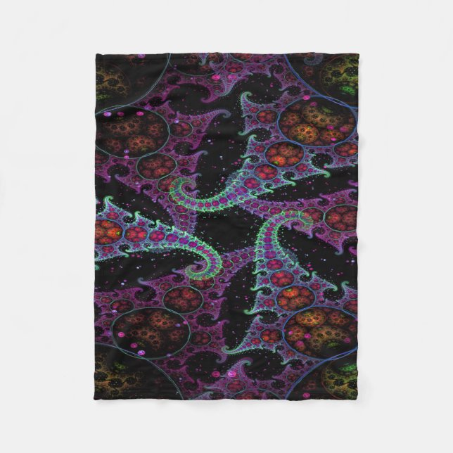 "Octopus' Garden" Fleece Blanket (Front)