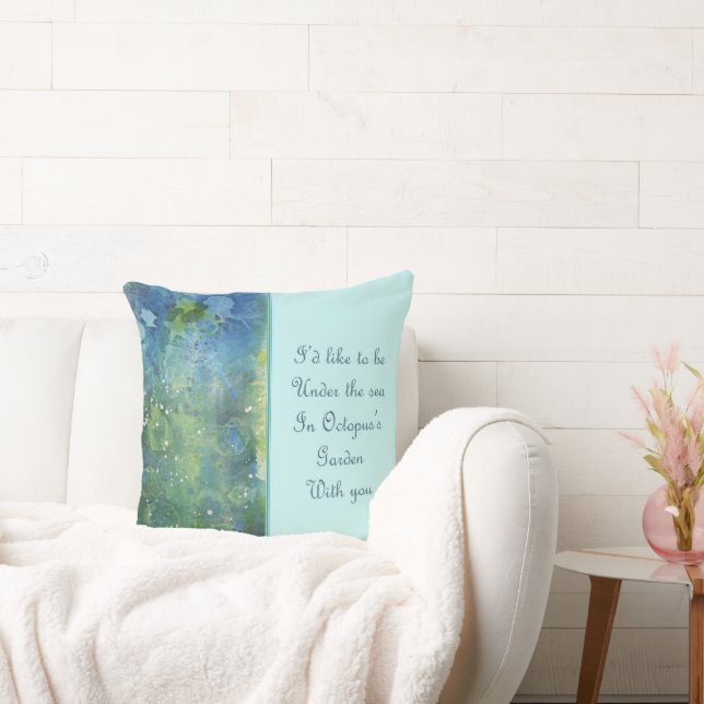 Octopus Garden Throw Pillow (Couch)