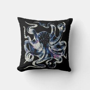 Octopus Graphic Throw Pillow