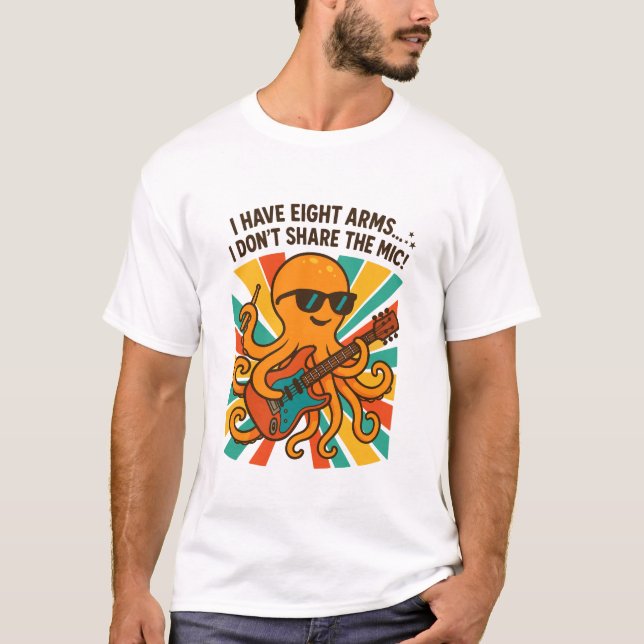 Octopus Guitar T-Shirt (Front)