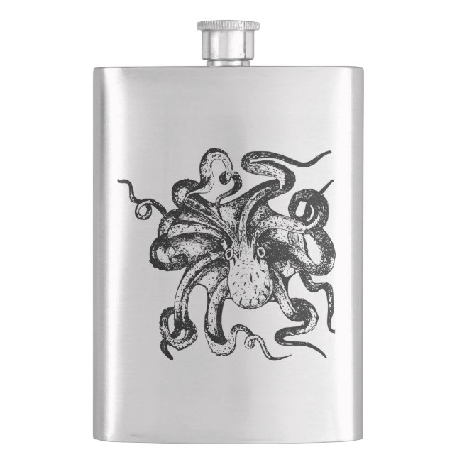 Octopus Hip Flask (Front)