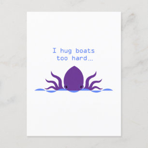 Octopus Holiday Postcard