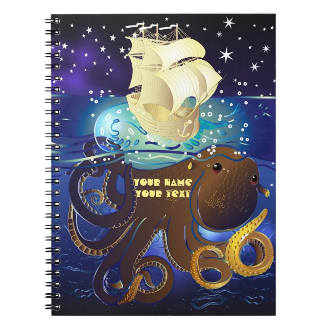 Octopus Huge and Caravella Notebook (Front)