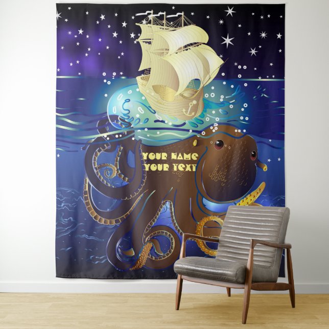 Octopus Huge and Caravella Tapestry (In Situ)