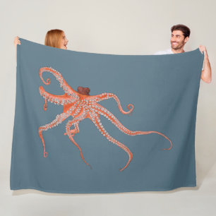 Octopus Hugs Fleece Blanket