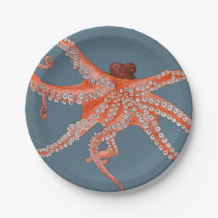 Octopus Hugs Paper Plate